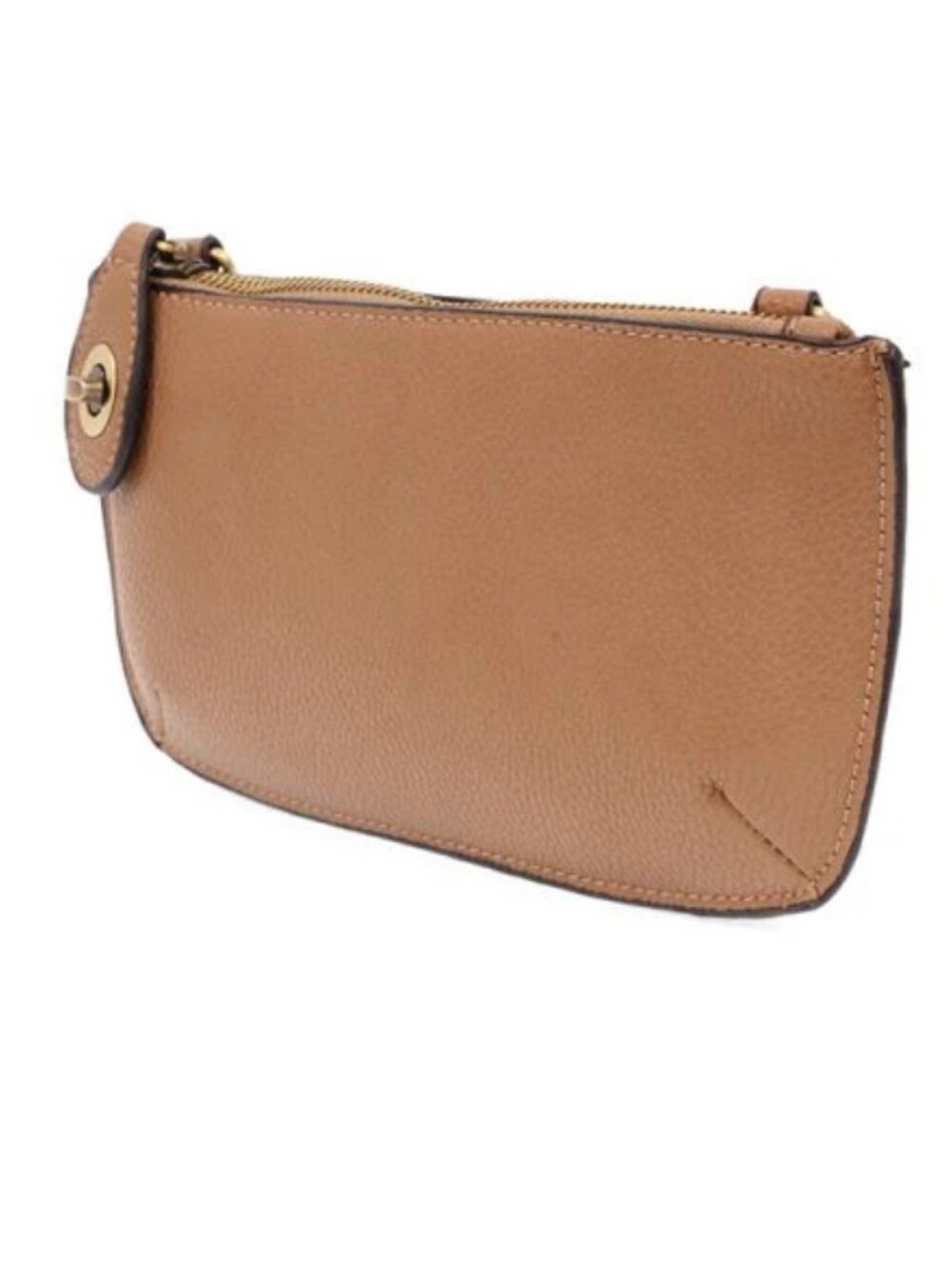 Joy Susan Women's Mini Crossbody Wristlet Clutch Camel With 2 Detachable Straps - Picture 3 of 5